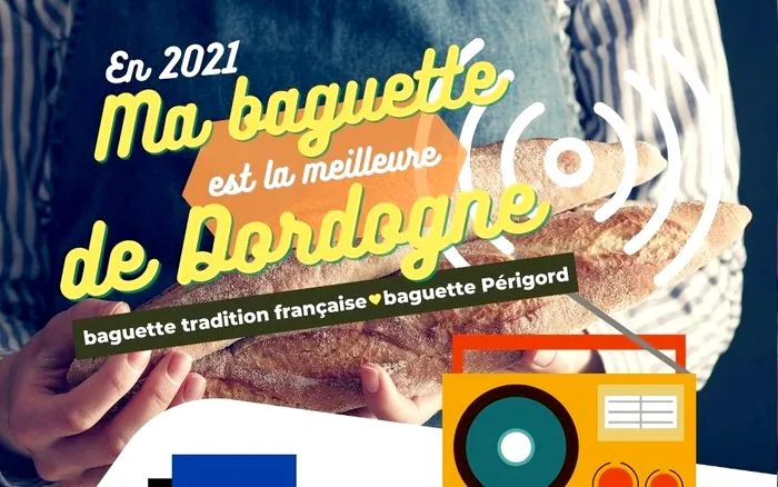 Dordogne Perigord: baguette stokbrood tradition Cédric Raynal boulanger in Saint-Astier
